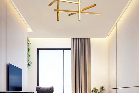 ÖZCAN AYDINLATMA K.MERİT ARM.6 ÇUBUKLU SARI, 315103