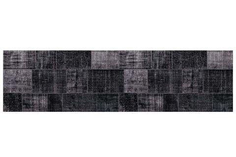 ARTLOOP PATCHWORK DESENLİ JAZZ DEKORATİF ŞÖNİL DOKUMA SİYAH HALI AL 81 150X230