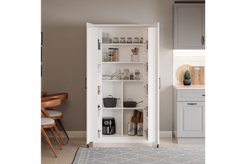 LAVO KİLER DOLABI, BEYAZ, 2 KAPAKLI