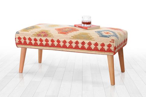 BESHİR KİLİM BENCH PUF, KREM