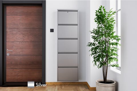 VEGA KİLİTLİ METAL AYAKKABILIK, SİLVER, 5 KAPAKLI
