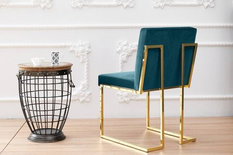 LİMA SANDALYE GOLD TURKUAZ