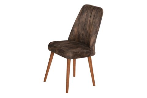 VİTALİ KELEBEK MASA VE BERJER SANDALYE TAKIMI, BAROK CEVİZ, KAHVE, 130X80
