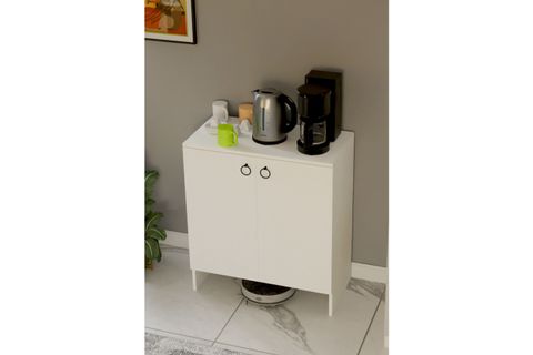 KABİ İKİ KAPAKLI ÇOK AMAÇLI DOLAP, BEYAZ