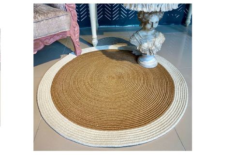 HALIMAX MİLDA JÜT KİLİM, HASIR, YUVARLAK, 200X200