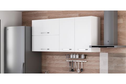 MİNAR 160 CM MUTFAK DOLABI BEYAZ 160-B2-ÜST MODÜL
