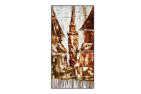SOYUT İSTANBUL GALATA KULESİ ORİJİNAL YAĞLI BOYA TABLO