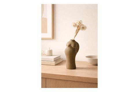 TERRACOTTA GÖVDE ŞEKİLLİ VAZO