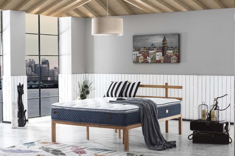 BEDCRAFT PASCHA BLUE FERMUARLI ULTRA FULL ÇİFT KİŞİLİK YATAK, 150X200