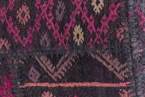 PATCHWORK EL DOKUMA PUF, TEK DESEN