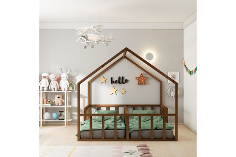 DAİSY MONTESSORİ KARYOLA, CEVİZ, 90X190