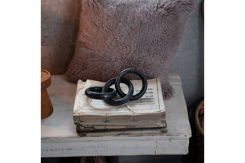 WARM DESİGN MERMER MASA ÜSTÜ DEKORU, SİYAH