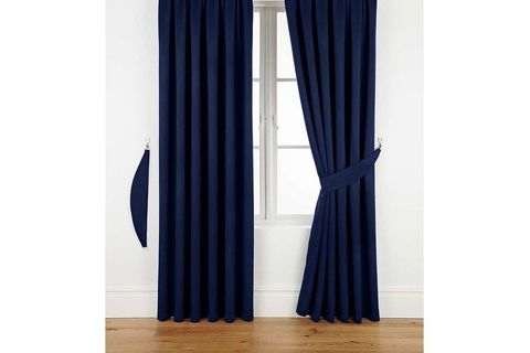 KADİFE FON PERDE LACİVERT 70 X 260 PİLELİ