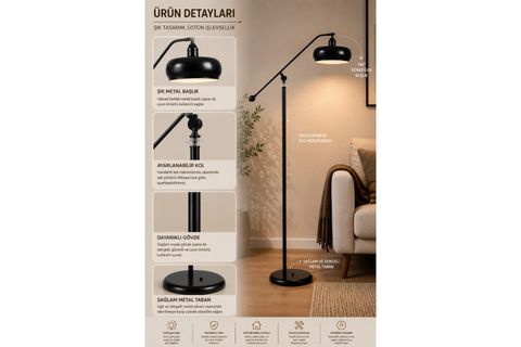 MOKA SİYAH LAMBADER SMİTH BAŞLIKLI