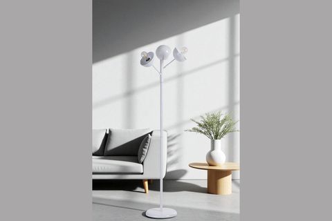KÜRE BEYAZ LAMBADER, METAL BAŞLIKLI