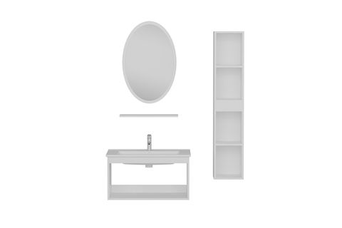 NİKA BANYO DOLABI 85CM AS2K 1EA1R ETJ BOY BEYAZ