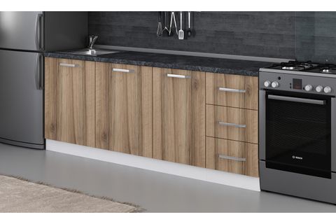 MİNAR 215 CM MUTFAK DOLABI BEYAZ DORE 215-D2-ALT MODÜL