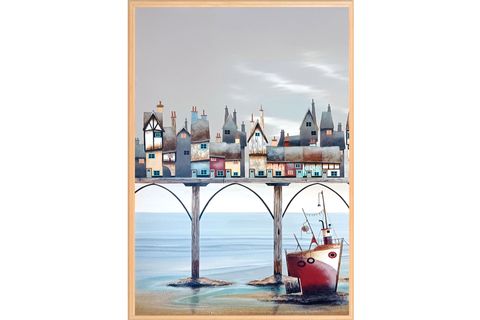 DERİN MAVİ PANO SET, 50X70