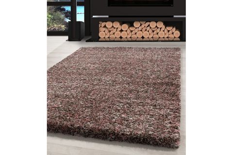 SHAGGY HALI, TÜYLÜ, PEMBE BEJ, 80X250