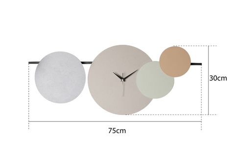 MAXİCO METAL DUVAR SAATİ, 75-30 CM