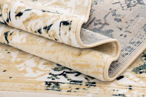 ETHNIC DOKUMA MAKINE HALISI, YUVARLAK, KREM, 160X160, 1920KR