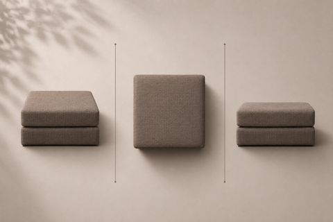 COMFORT SERİSİ YATAKLI PUF MODÜL, GRİ