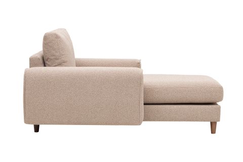 MERLİN DAYBED, FİTİLLİ KOL, NATUREL AYAK, RECYCLED KUMAŞ, CAPPUCİNO