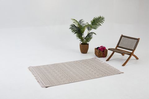 4K INFİNİTY COLLECTİON MODERN MAKİNE HALISI 14, BEİGE, 80X150 CM