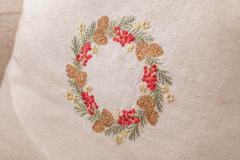 WİNTER WREATH NAKIŞLI  KIRLENT KILIFI