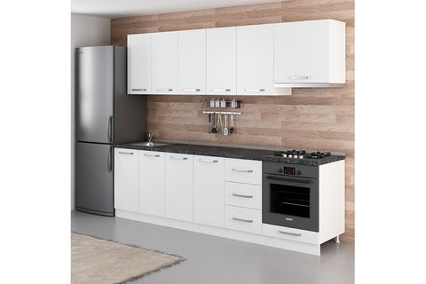 MİNAR ASSOS 265 CM MUTFAK DOLABI BEYAZ 265-B5