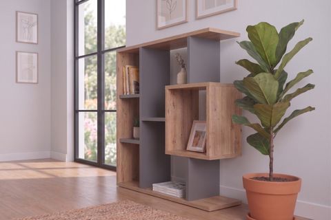 ENDA HOME YEGANE ÇİFT KULLANIMLI DUVAR RAFI ÇAM ANTRASİT