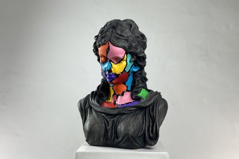 HERA COLORFUL ZOMBIE POP ART DEKORATİF ROMA YUNAN HEYKELLERİ