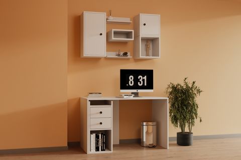 BK ÇALIŞMA MASASI, 2 ÇEKMECE 2 KAPAKLI