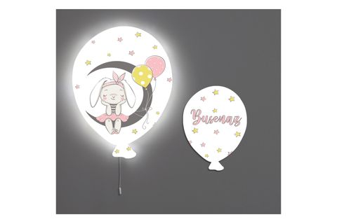 AYDA OTURAN TAVŞAN ŞEKER BALON AYDINLATMA