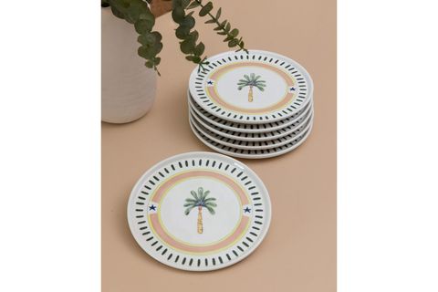 THE MİA ITALİAN SUMMER SERVİS TABAĞI 6LI SET 26 CM