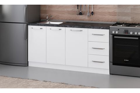 MİNAR 165 CM MUTFAK DOLABI BEYAZ 165-B1-ALT MODÜL