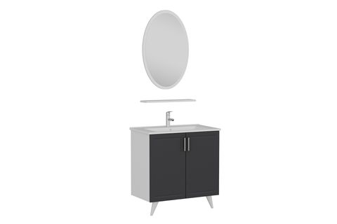 SANYA BANYO DOLABI 85CM AY2K 1EA1R ETJ BEYAZ ANTRASİT