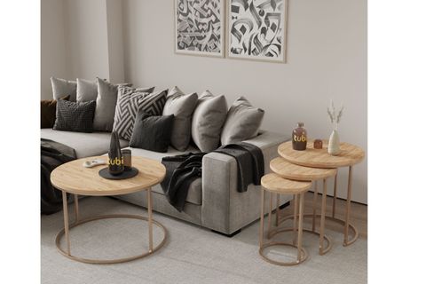TUBİHOME LALE SEHPA TAKIMI