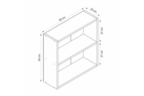 ADEL KİTAPLIK, BEYAZ, 1 RAFLI