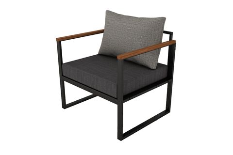 WOODESK NATURE TEKLİ BAHÇE KOLTUĞU, GRİ, CPT5501-70