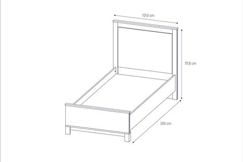 MOKİDO GENÇ ODASI KARYOLASI, 90X190