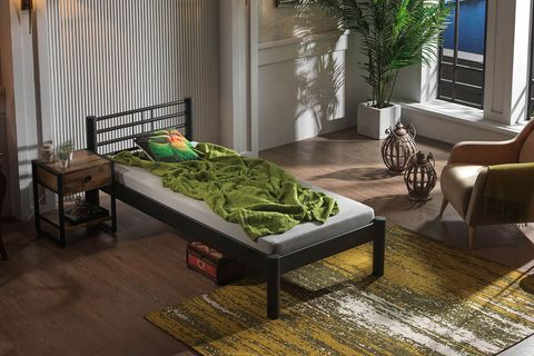 ASOS S METAL KARYOLA, SİYAH, 90X200