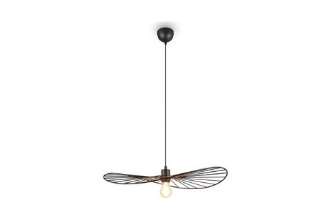 ZEYNEP ENDÜSTRİYEL SİYAH SARKIT KAFES AVİZE, 50 CM ÇAP