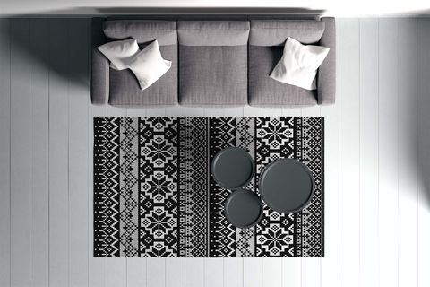 HALI VAGONU DİJİTAL BASKI HALI S-155, YIKANABİLİR, 80X300