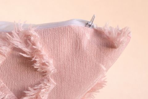 BOHEM DESENLİ PÜSKÜLLÜ PAMUK KIRLENT KILIFI, PEMBE