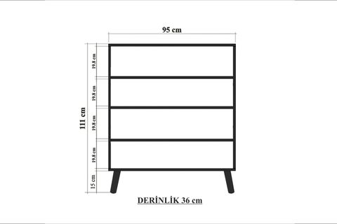 MULTİKABİN PALM ÇOK AMAÇLI DOLAP, SİLİNDİR AHŞAP AYAK