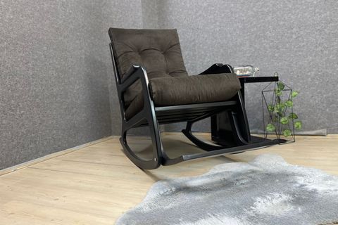 KONTES SALLANAN SANDALYE, ACI KAHVE LAKE SİYAH AYAK