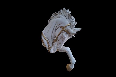 DUVAR AT HEYKELİ DEKORATİF OBJE