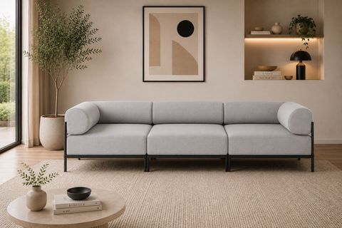 LAGOM ÜÇLÜ KOLTUK, GRİ