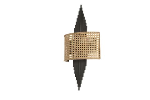 HANDE OVAL APLİK, SİYAH RATTAN